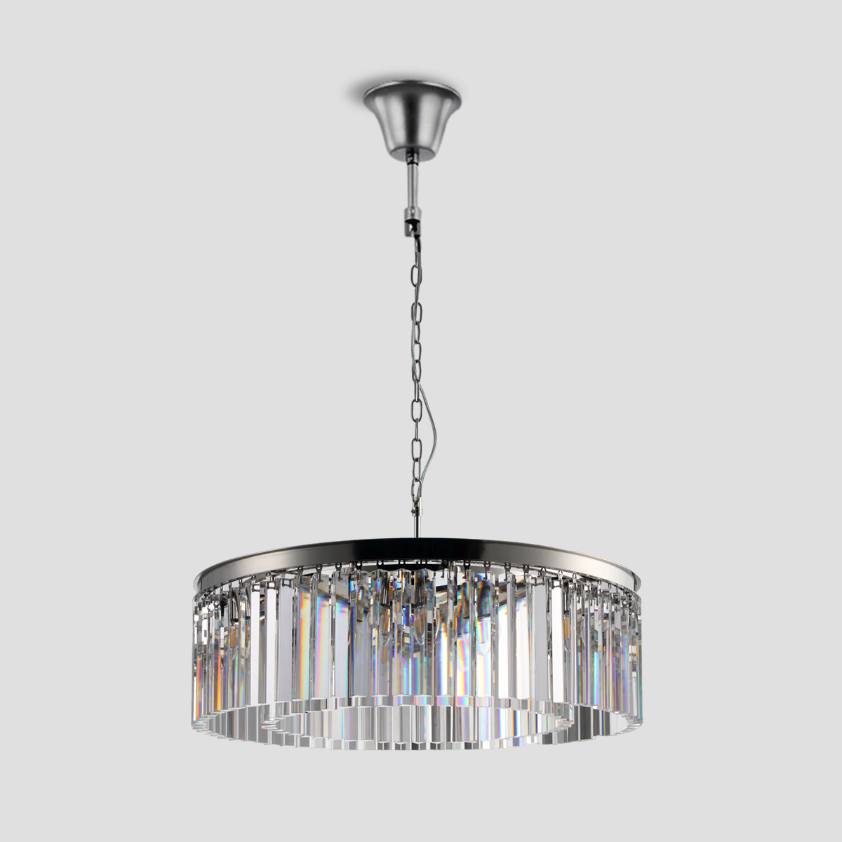 1920s Olion 1-Tier Crystal Round Chandelier-Fullstarlighting