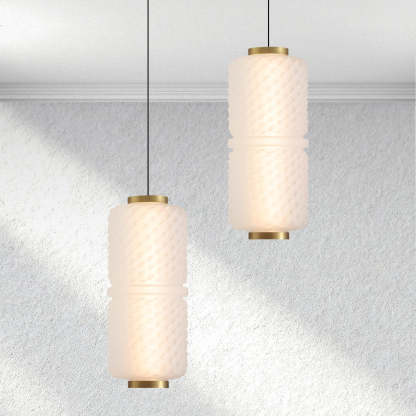 Axis Textured Glass Pendant-Fullstarlighting