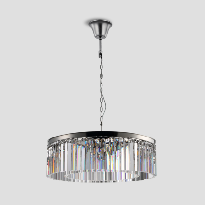 1920s Olion 1-Tier Crystal Round Chandelier-Fullstarlighting