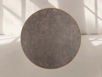 Aster Round Oak & Natural Marble Dining Table