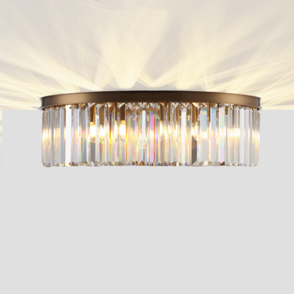 1920s Olion 1-Tier Crystal Round Flushmount-Fullstarlighting