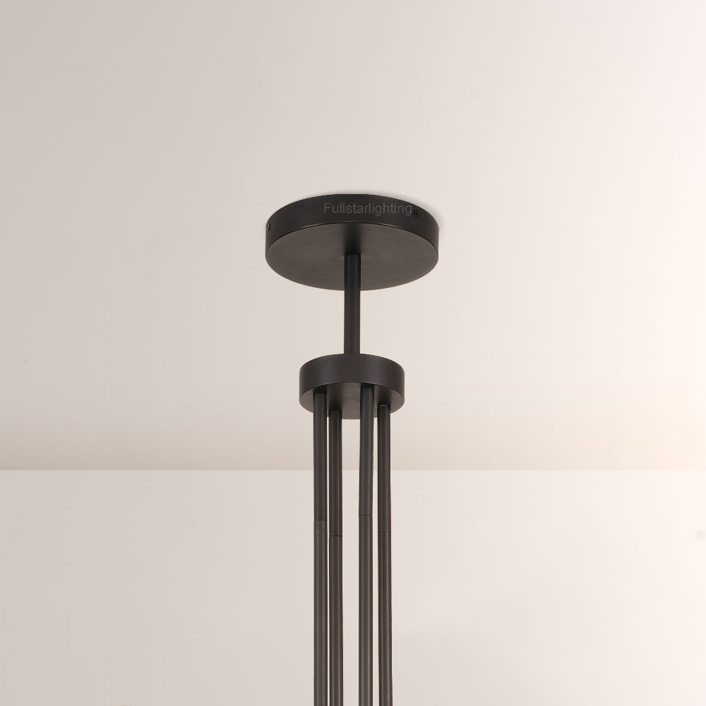 Cannele Glass Round Chandelier 36''