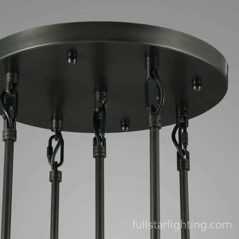 Raindrop Round Chandelier 5 Lights 14"D-Fullstarlighting