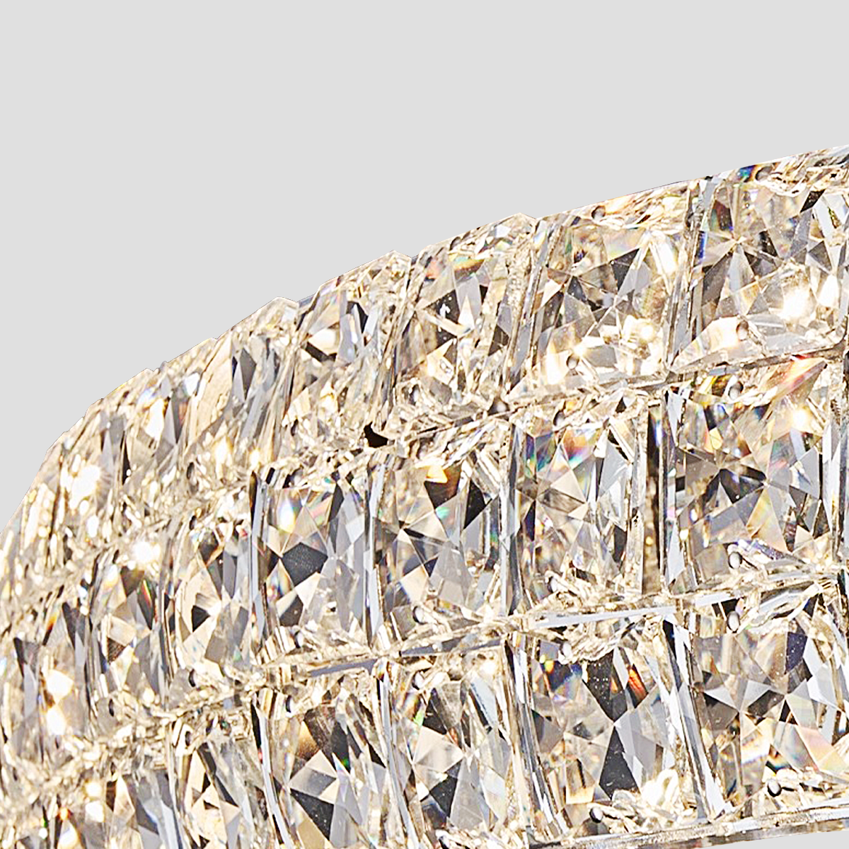 Ceda Halo Crystal Multi-Tier Ring Chandelier-Fullstarlighting