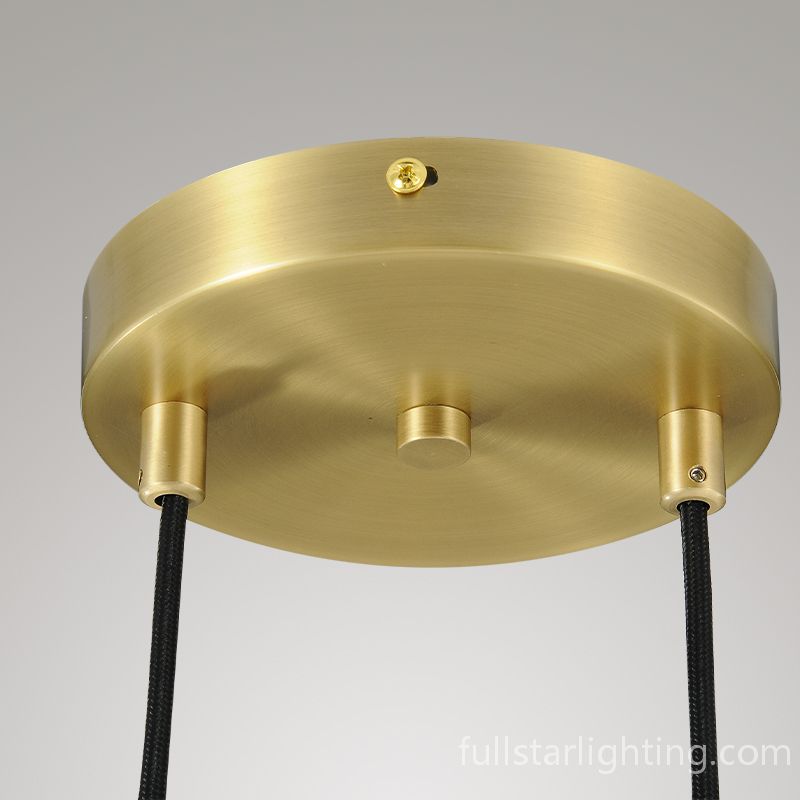 Raindrops 2-Light Round Cord Chandelier with Glass Drops-Fullstarlighting