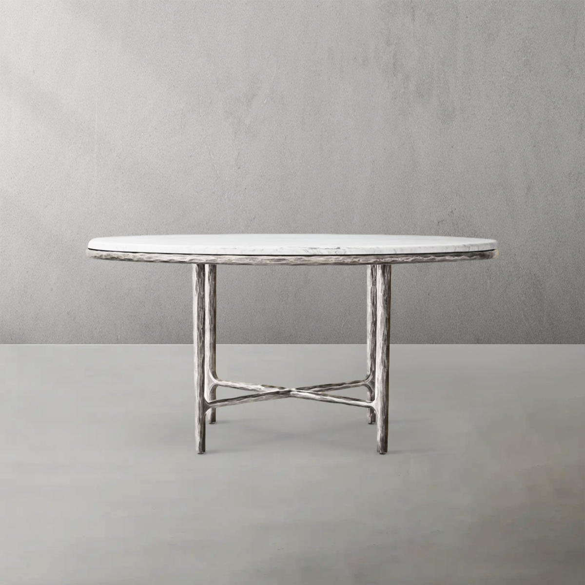 Thaddeus Marble Round Dining Table-Fullstarlighting