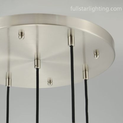 Raindrop Round Chandelier 5 Lights 14"D-Fullstarlighting