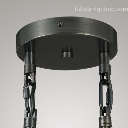 Raindrops 2-Light Rod Round Chandelier-Fullstarlighting