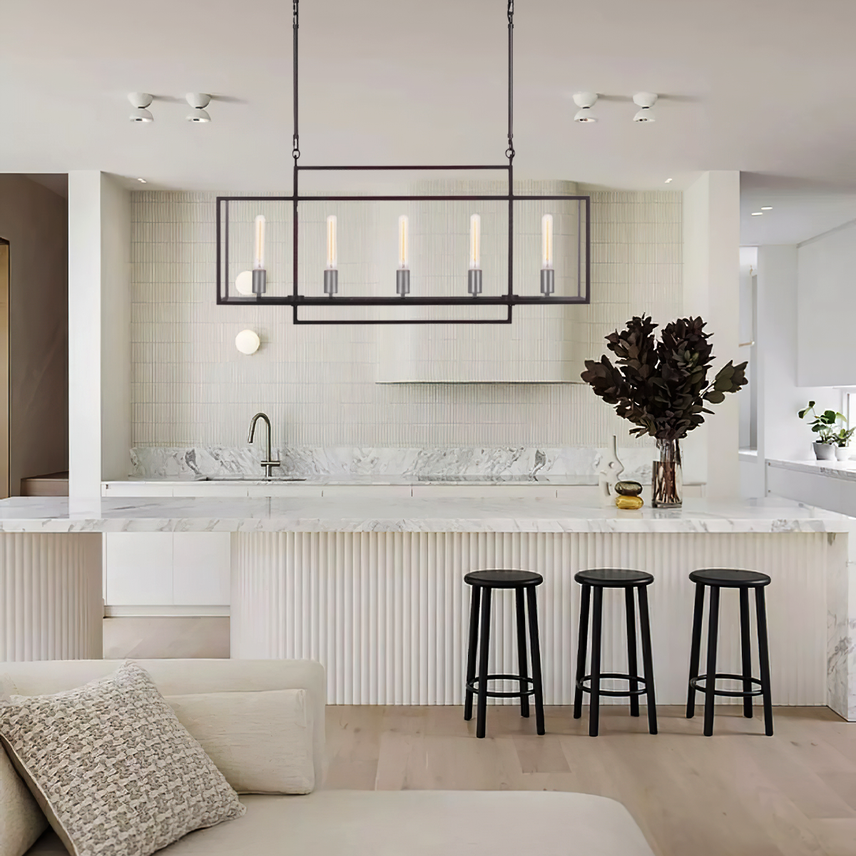 Deckman Linear Chandelier-Fullstarlighting