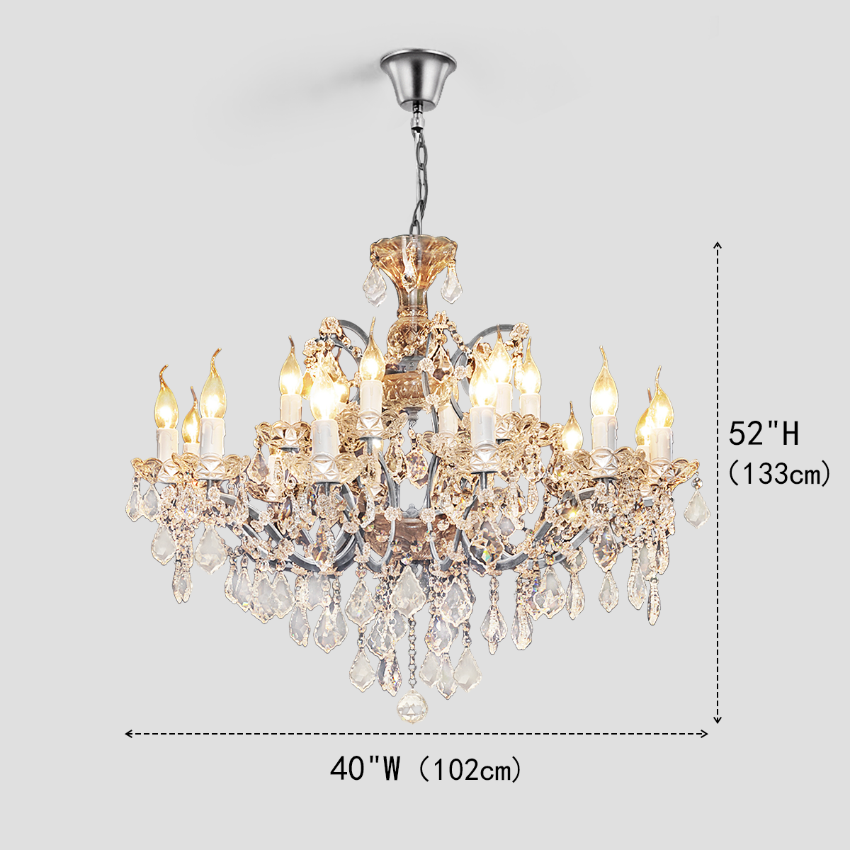 Classical Antique Crystal Chandelier-Fullstarlighting