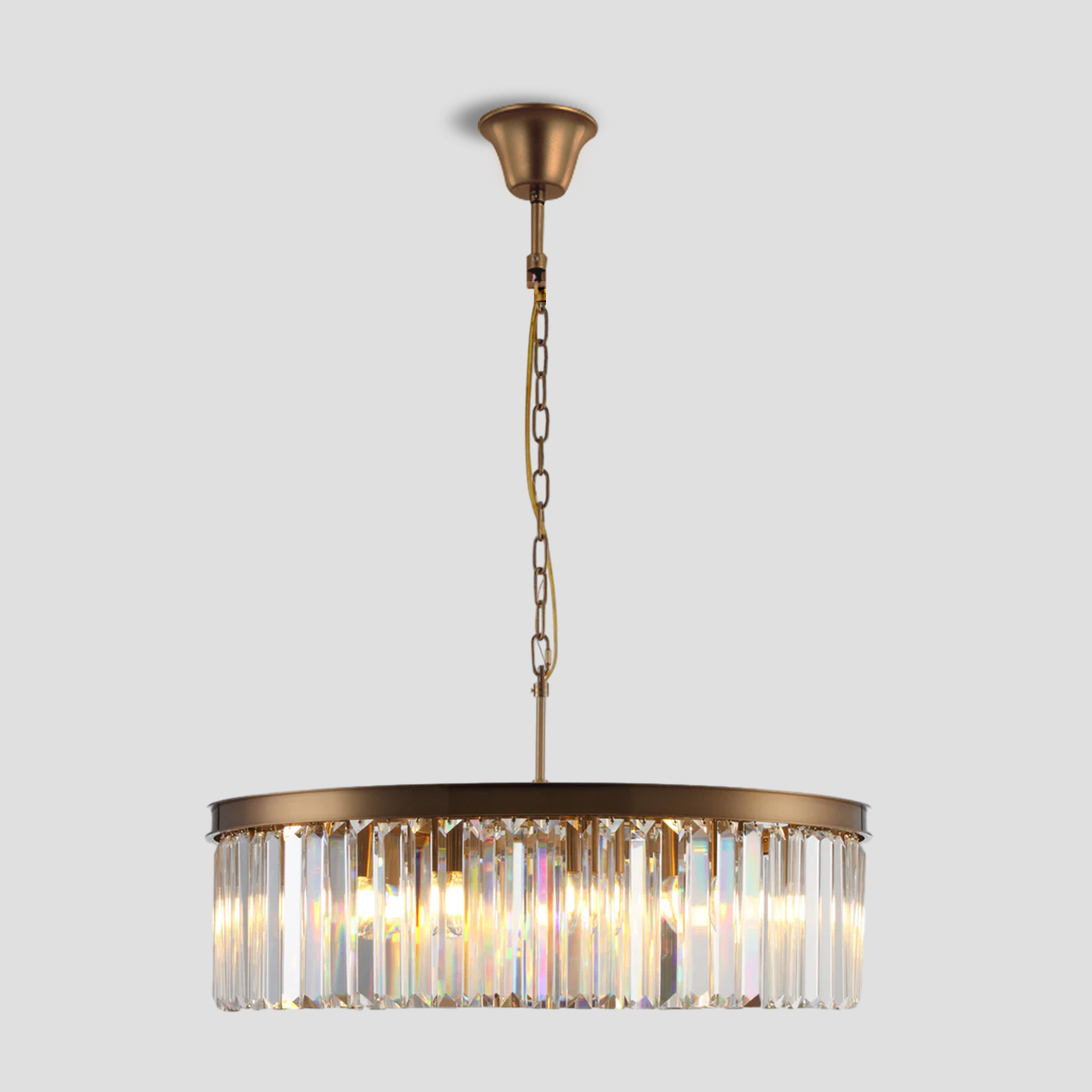 1920s Olion 1-Tier Crystal Round Chandelier-Fullstarlighting