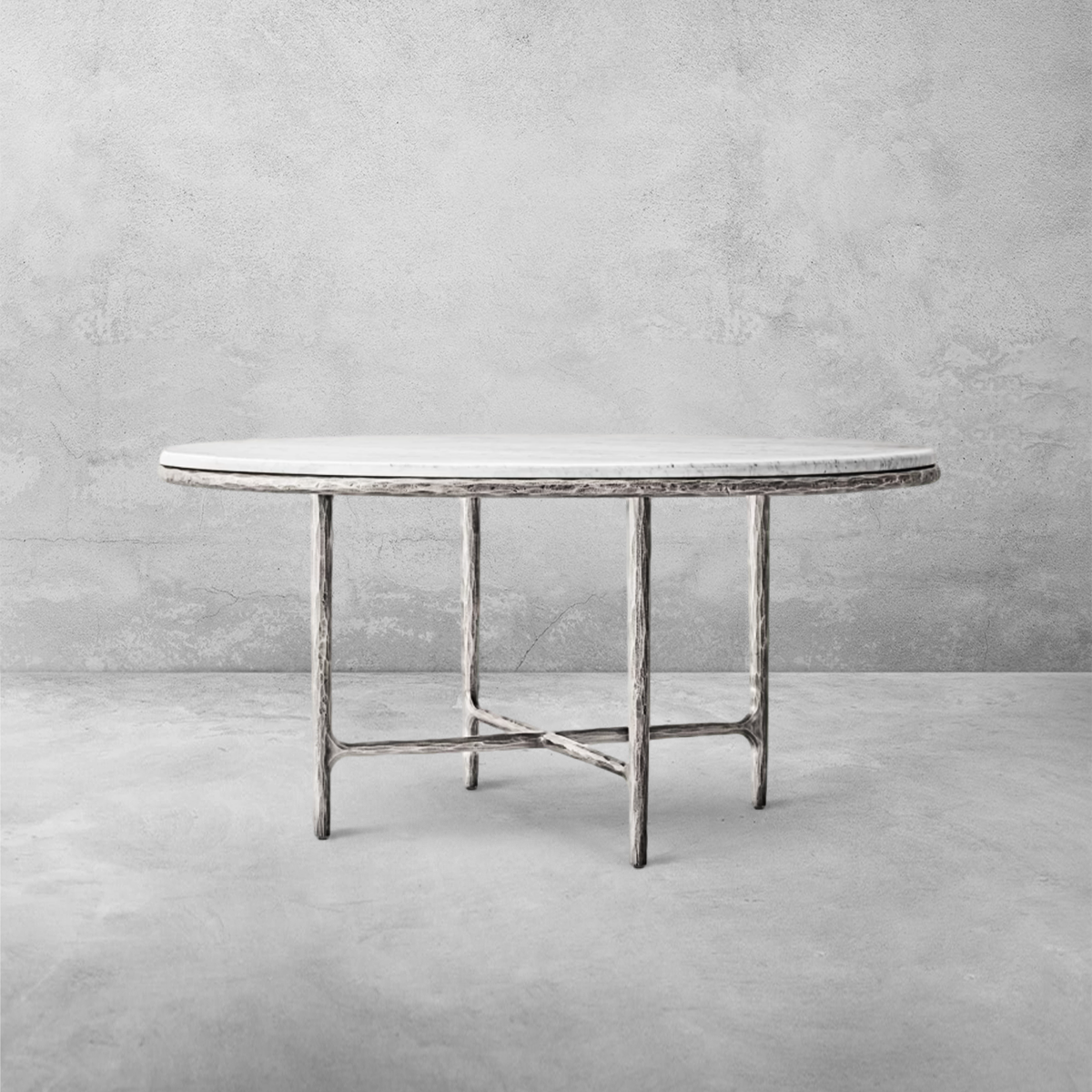 Thaddeus Marble Round Dining Table-Fullstarlighting