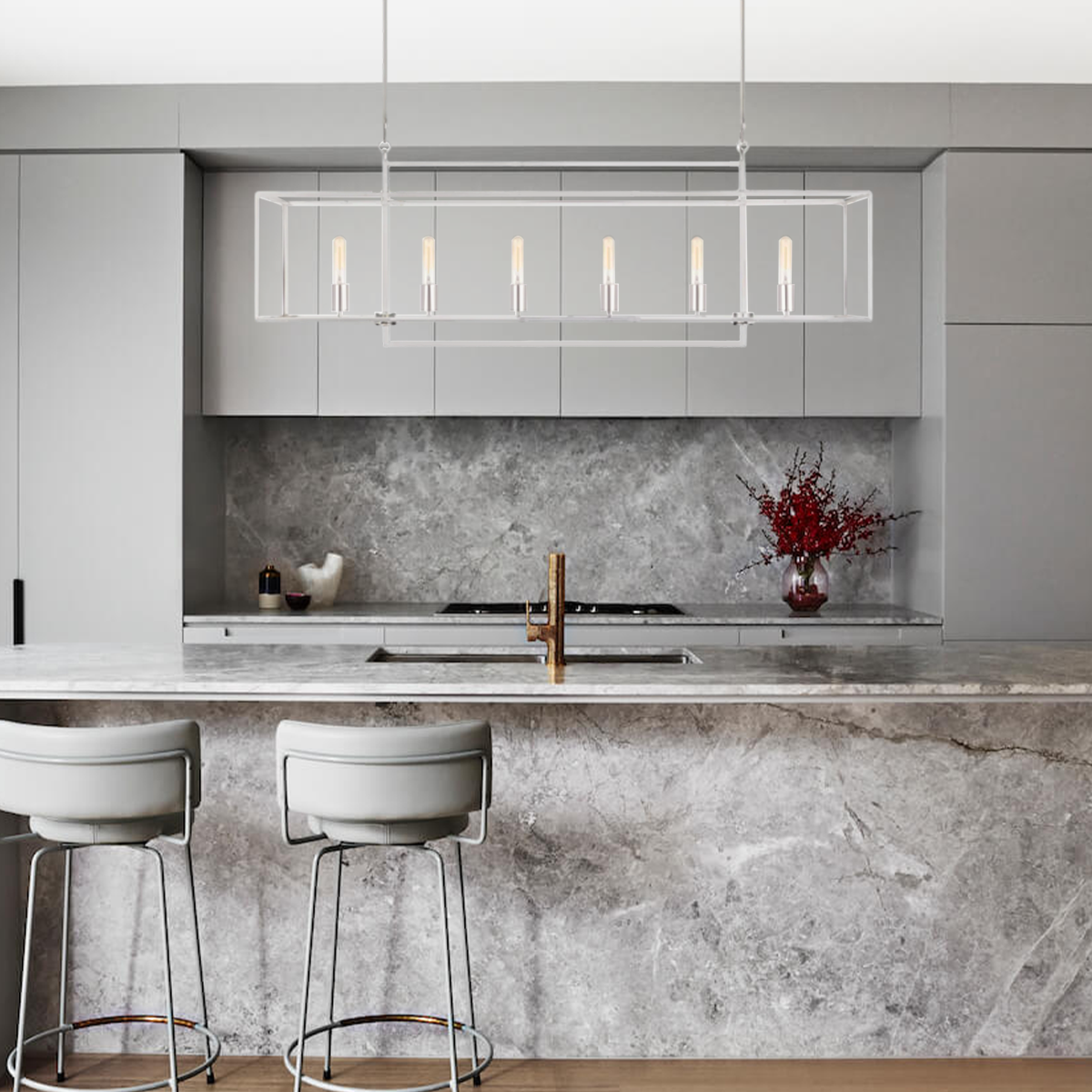 Deckman Linear Chandelier-Fullstarlighting