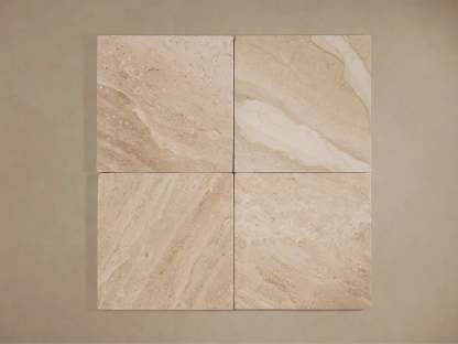 Ilaria Dining Table Beige Coralle Marble Pedestal Artisanal Dining