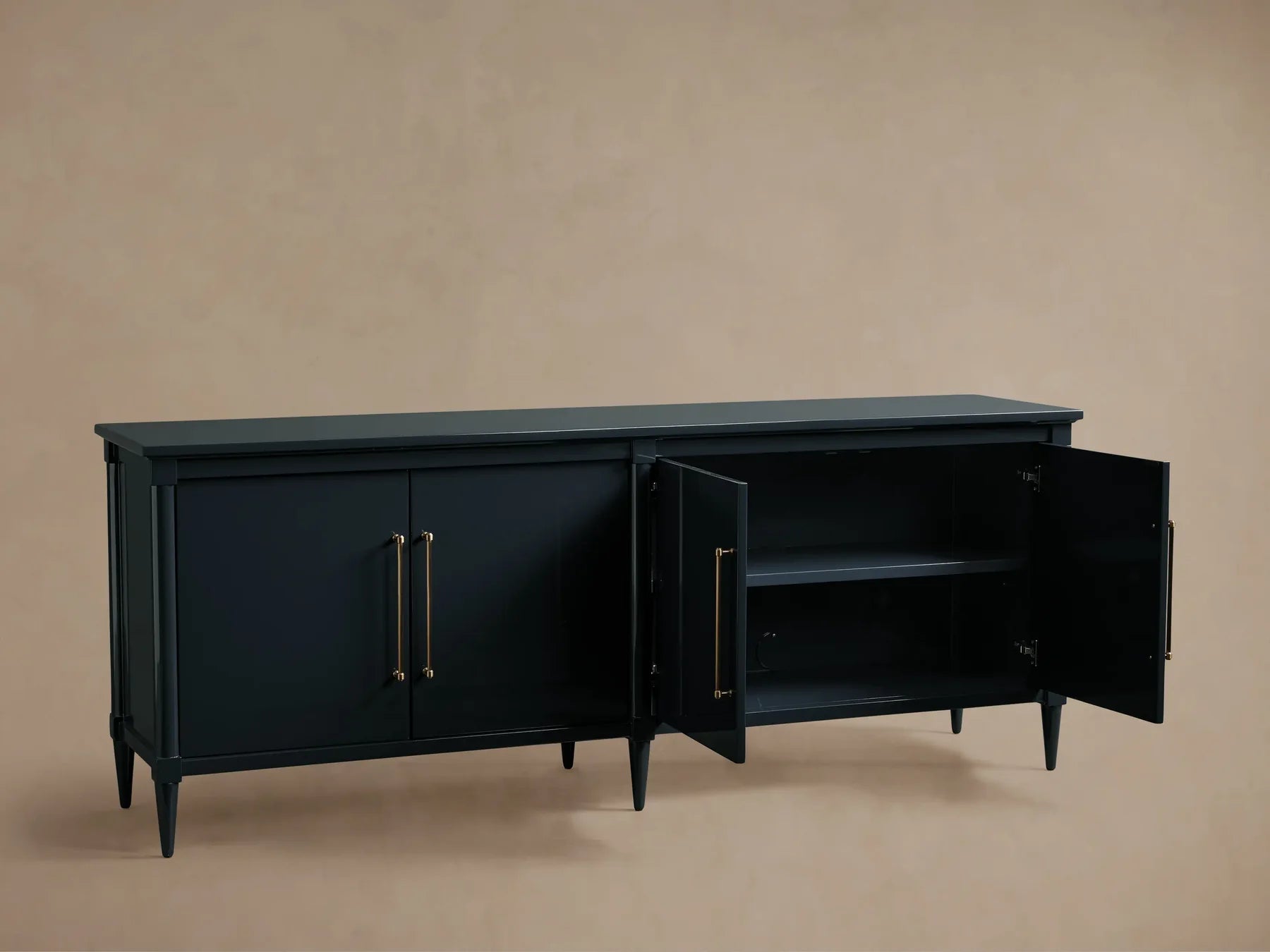 Oakleigh 4-Door Sideboard Solid Wood High Gloss Modern Classic Dining