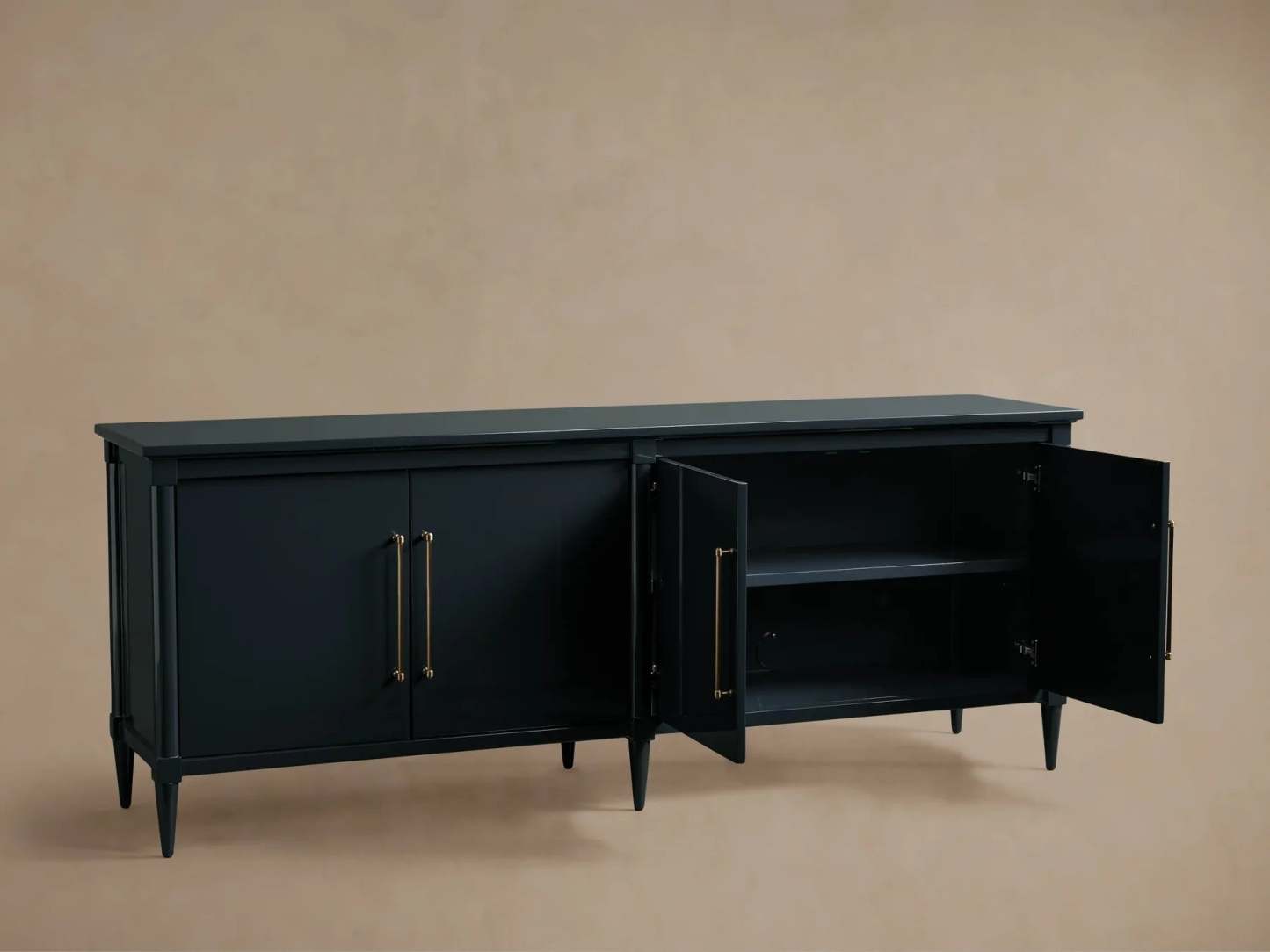 Oakleigh 4-Door Sideboard Solid Wood High Gloss Modern Classic Dining