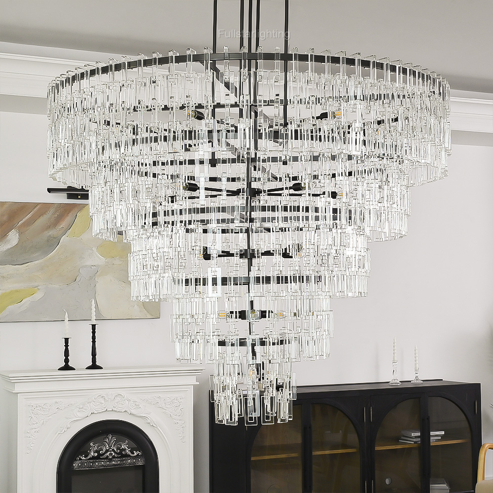 Iralier 5-Tier Round Chandelier 60"