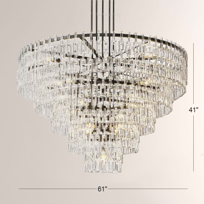Iralier 5-Tier Round Chandelier 60"