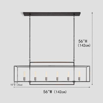 Deckman Linear Chandelier-Fullstarlighting