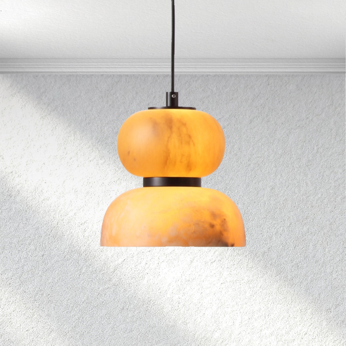Carey Eterna Alabaster Pendant – Small Ring-Fullstarlighting