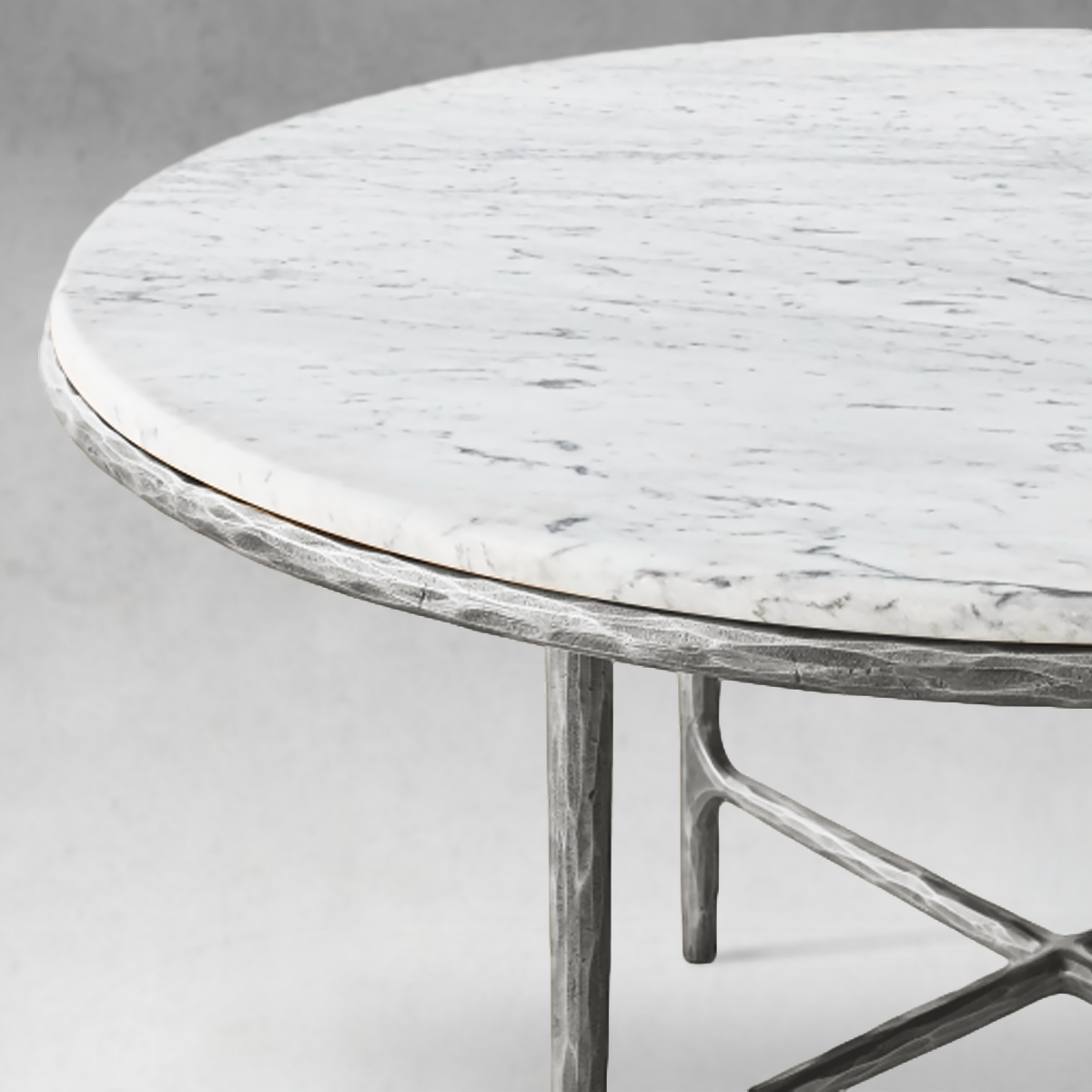 Thaddeus Marble Round Dining Table-Fullstarlighting