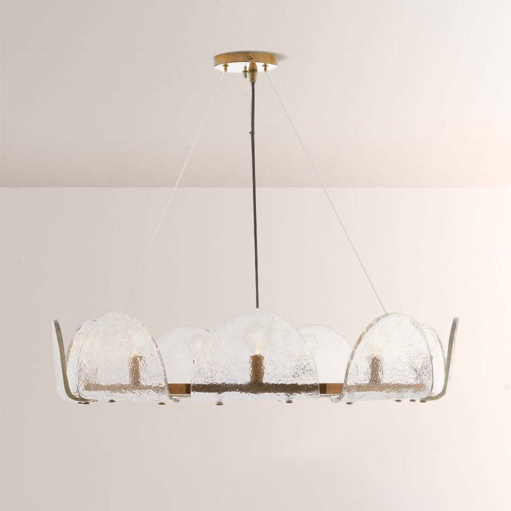 Mendez Glass Round Chandelier