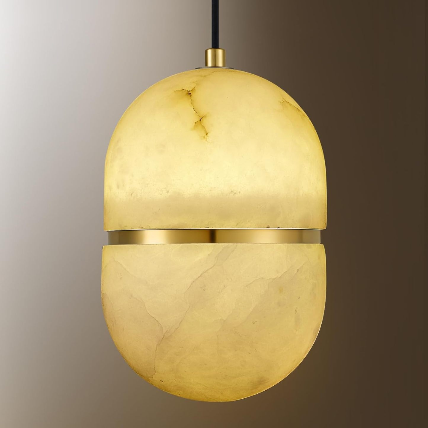 Capsule/Bilayer/Raindrop Type Alabaster Marble Modern Pendant for All Scene-Fullstarlighting