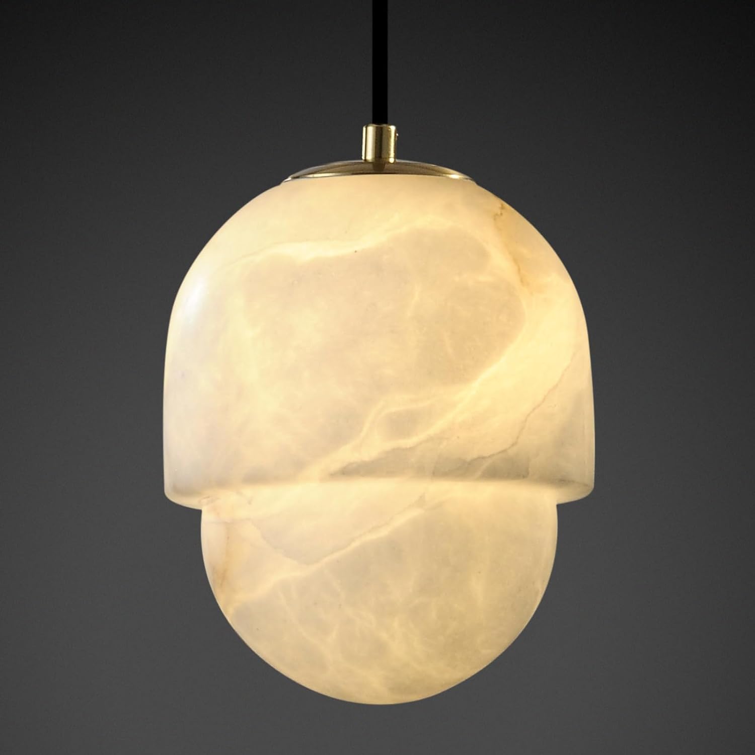 Capsule/Bilayer/Raindrop Type Alabaster Marble Modern Pendant for All Scene-Fullstarlighting