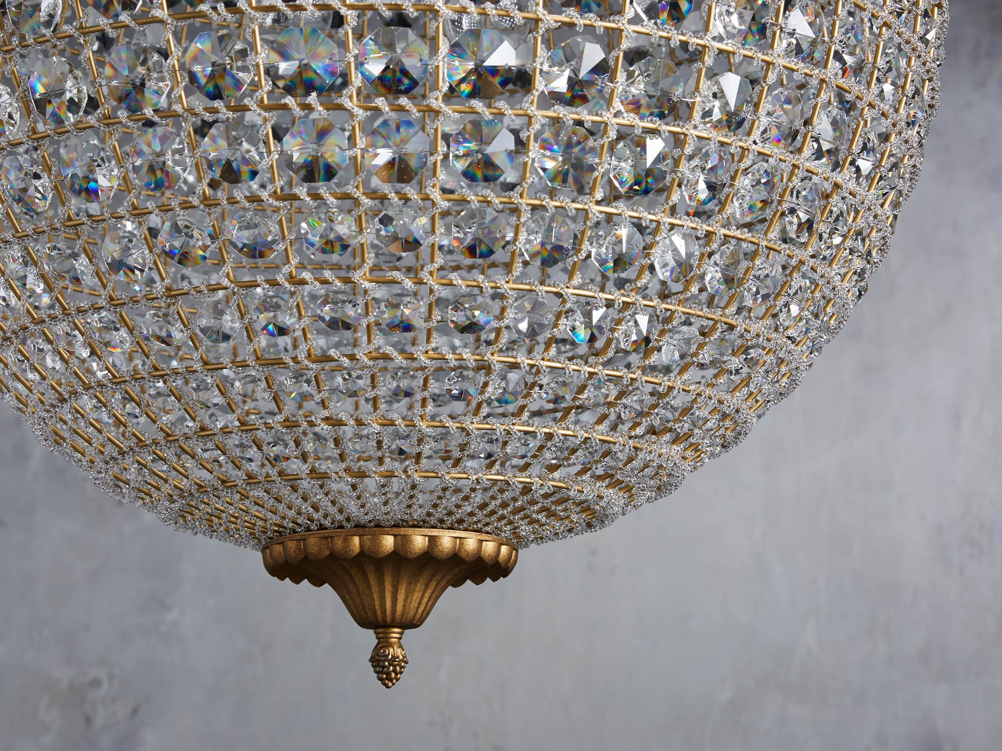 Poppy Round Chandelier-Fullstarlighting
