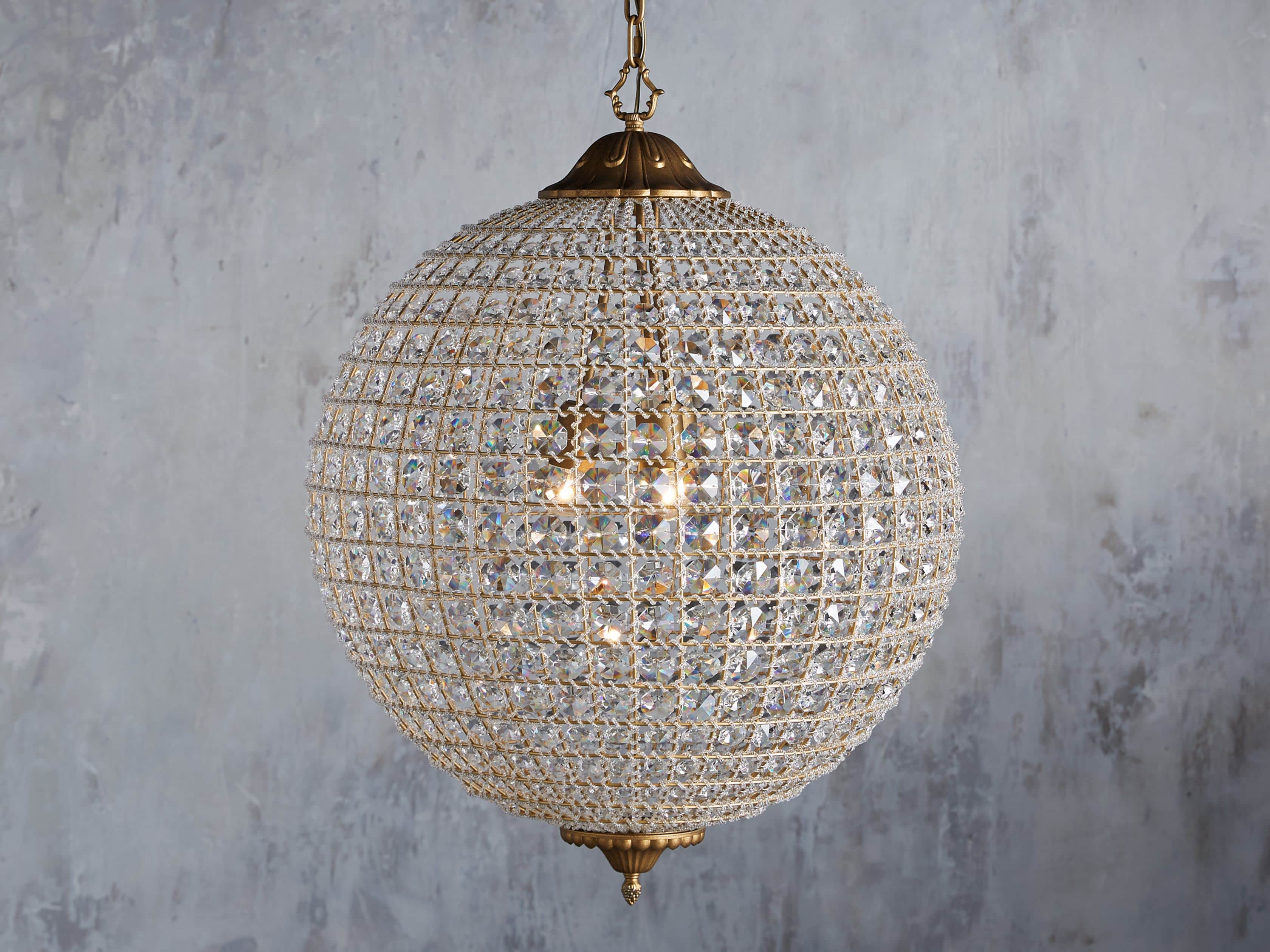 Poppy Round Chandelier-Fullstarlighting