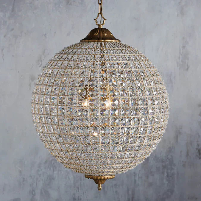 Poppy Round Chandelier-Fullstarlighting