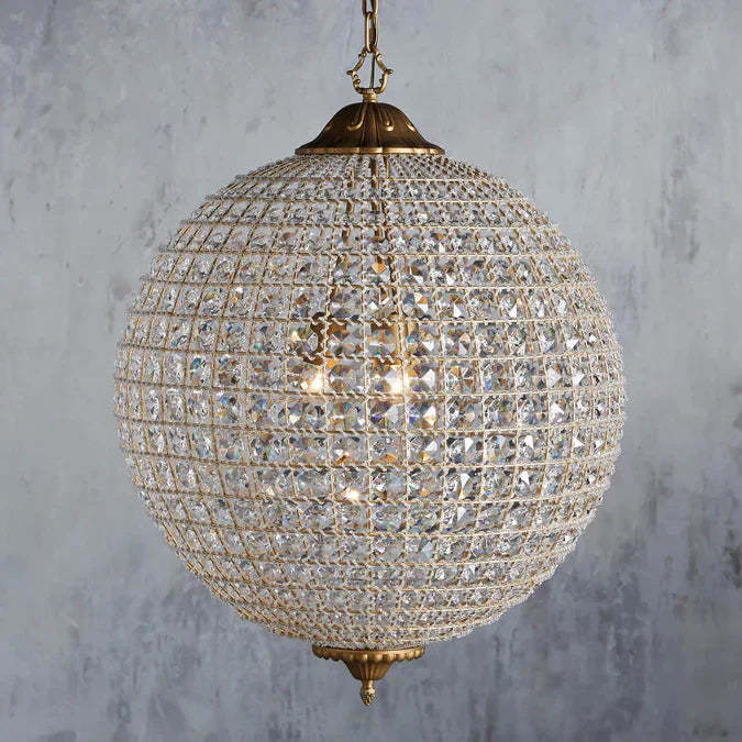 Poppy Round Chandelier-Fullstarlighting