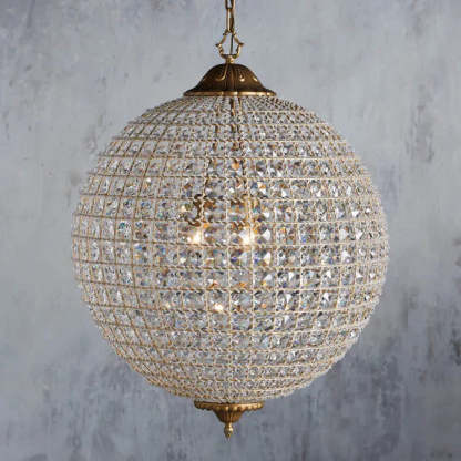 Poppy Round Chandelier-Fullstarlighting