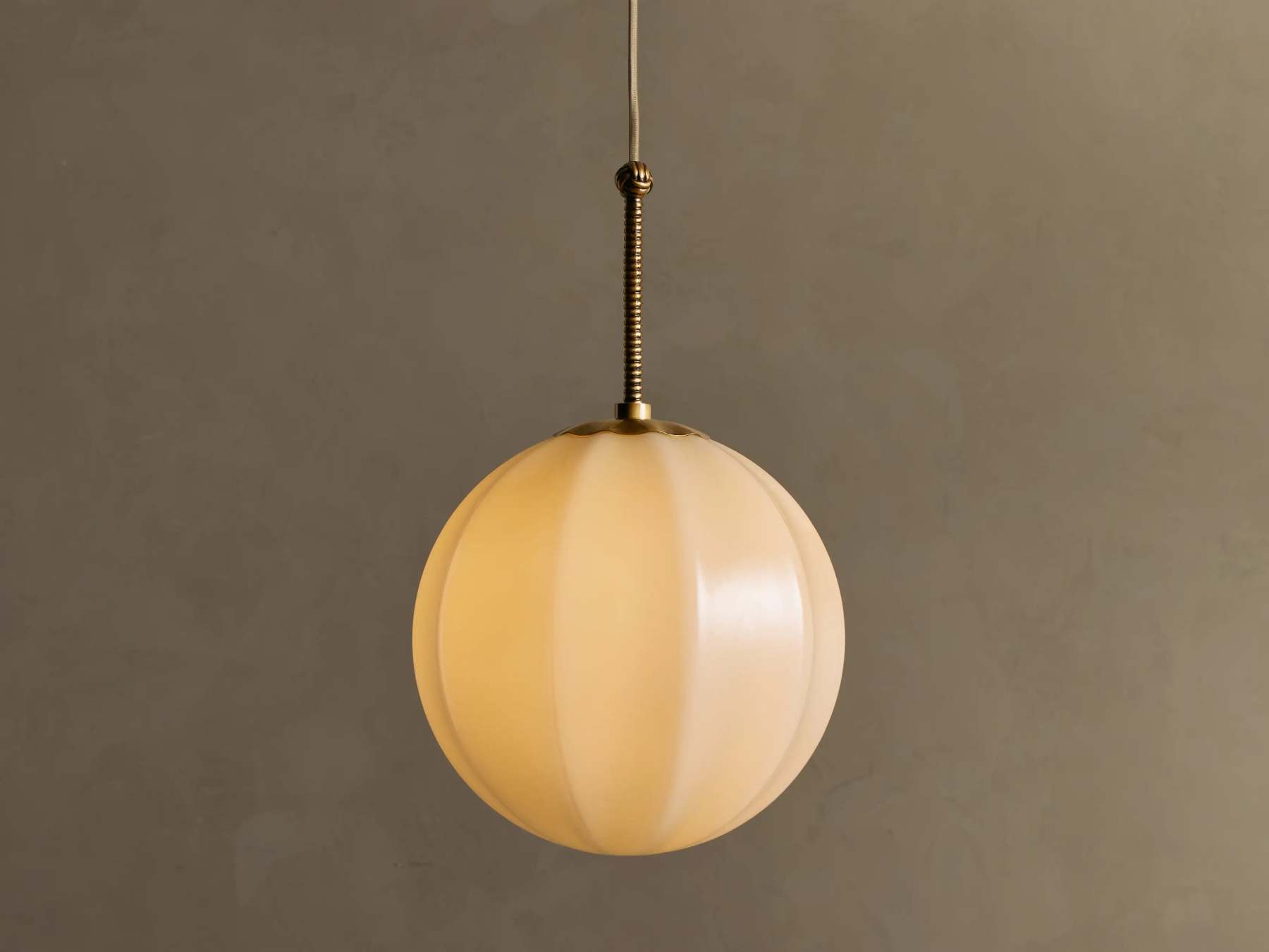 Agnes Vintage Inspired Cream Glass Pendant