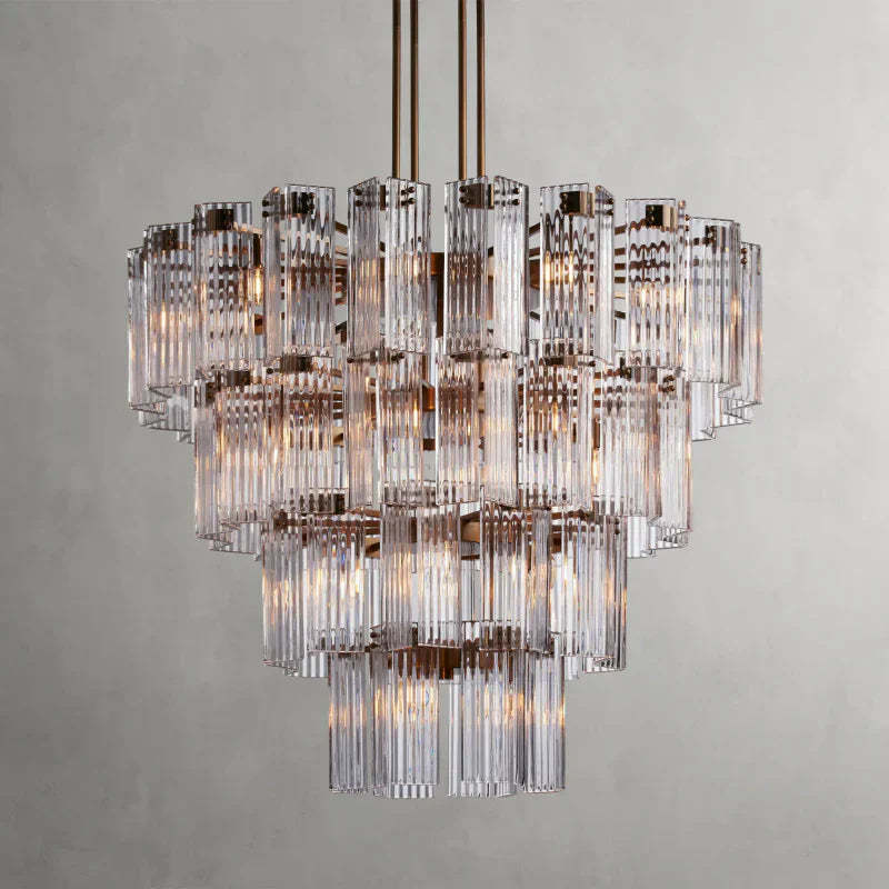 Delsie Round Art Glass Chandelier