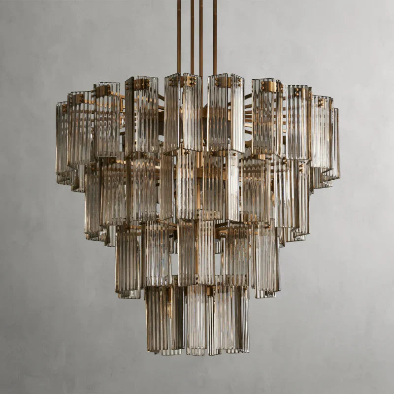 Delsie Round Art Glass Chandelier