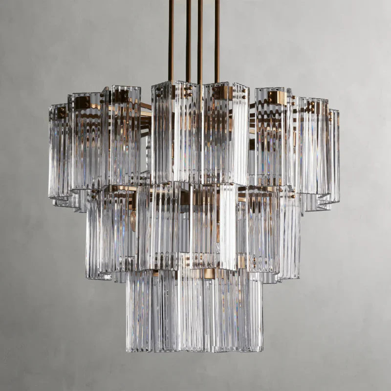 Delsie Round Glass Chandelier,ARHAUS,Living Room Chandeliers