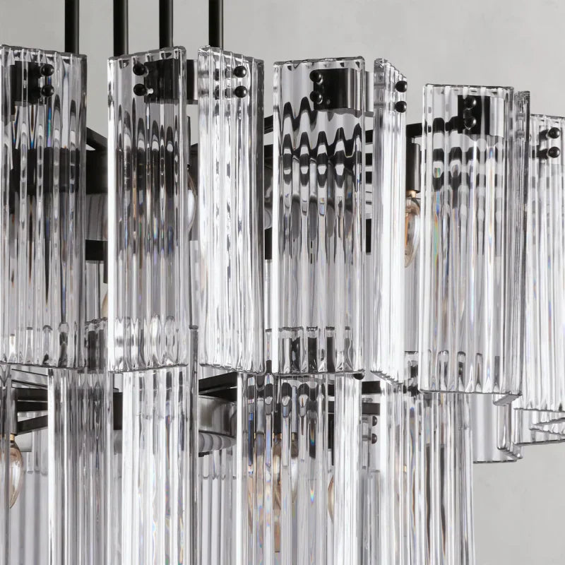 Delsie Round Art Glass Chandelier