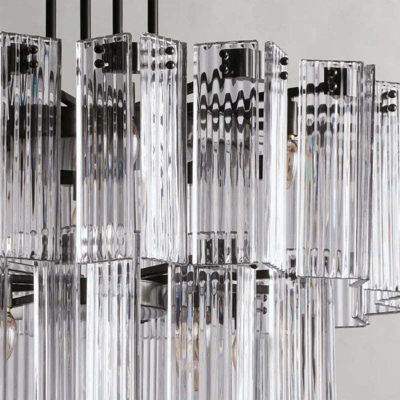 Delsie Round Art Glass Chandelier