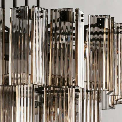 Delsie Round Art Glass Chandelier