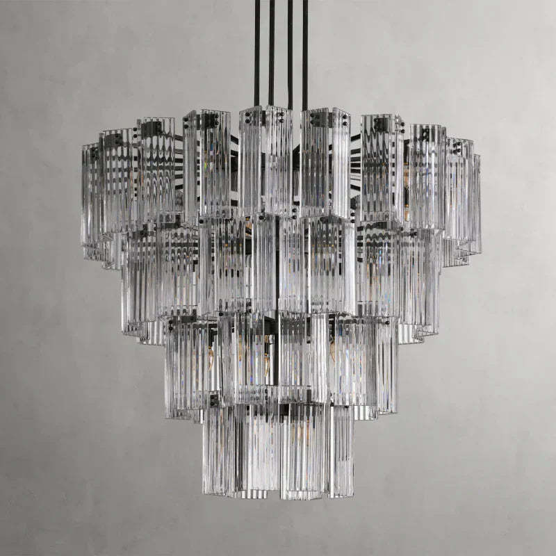 Delsie Round Art Glass Chandelier