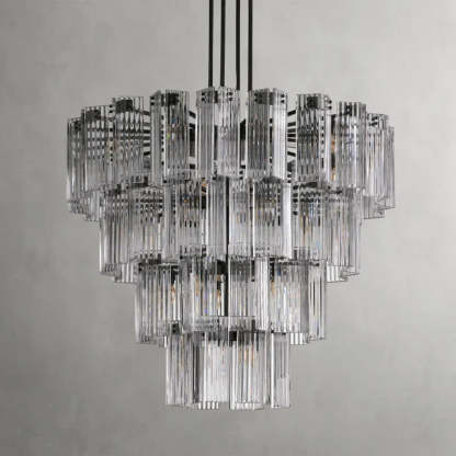 Delsie Round Art Glass Chandelier