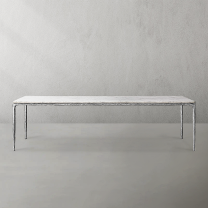 Thaddeus Marble Rectangular Dining Table-Fullstarlighting