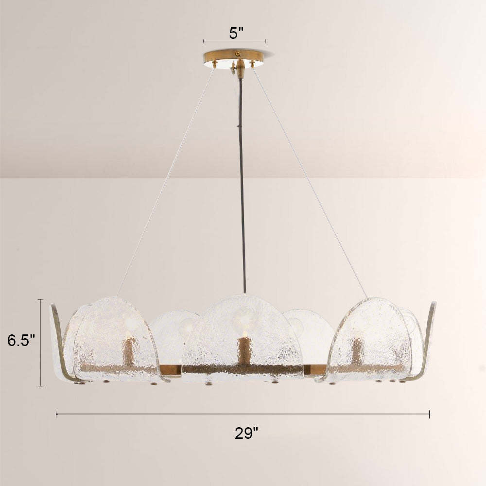 Mendez Glass Round Chandelier