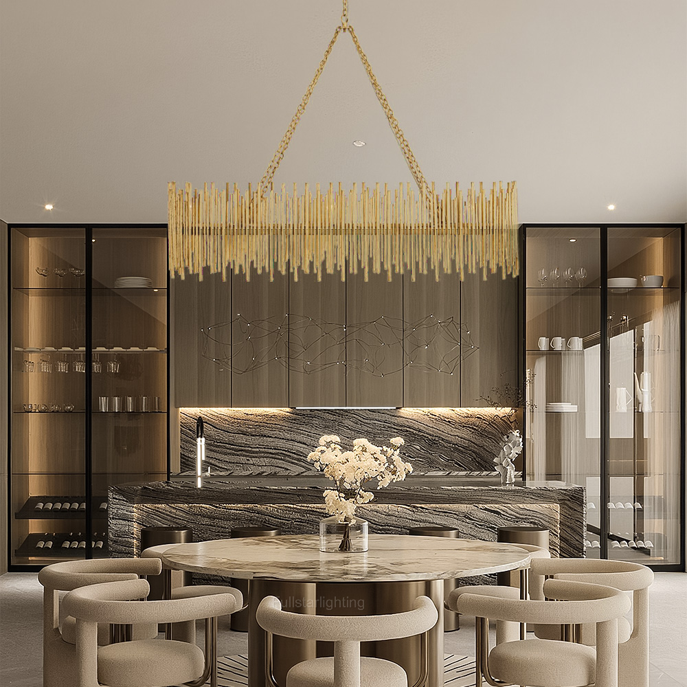 Preslcatt Oval Chandelier-Fullstarlighting