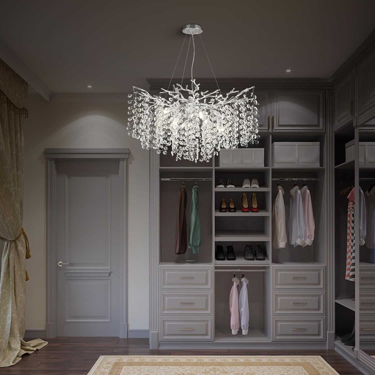 Snow Tree Branch Crystal Chandelier for All Rooms 30" 40" 55"-Fullstarlighting
