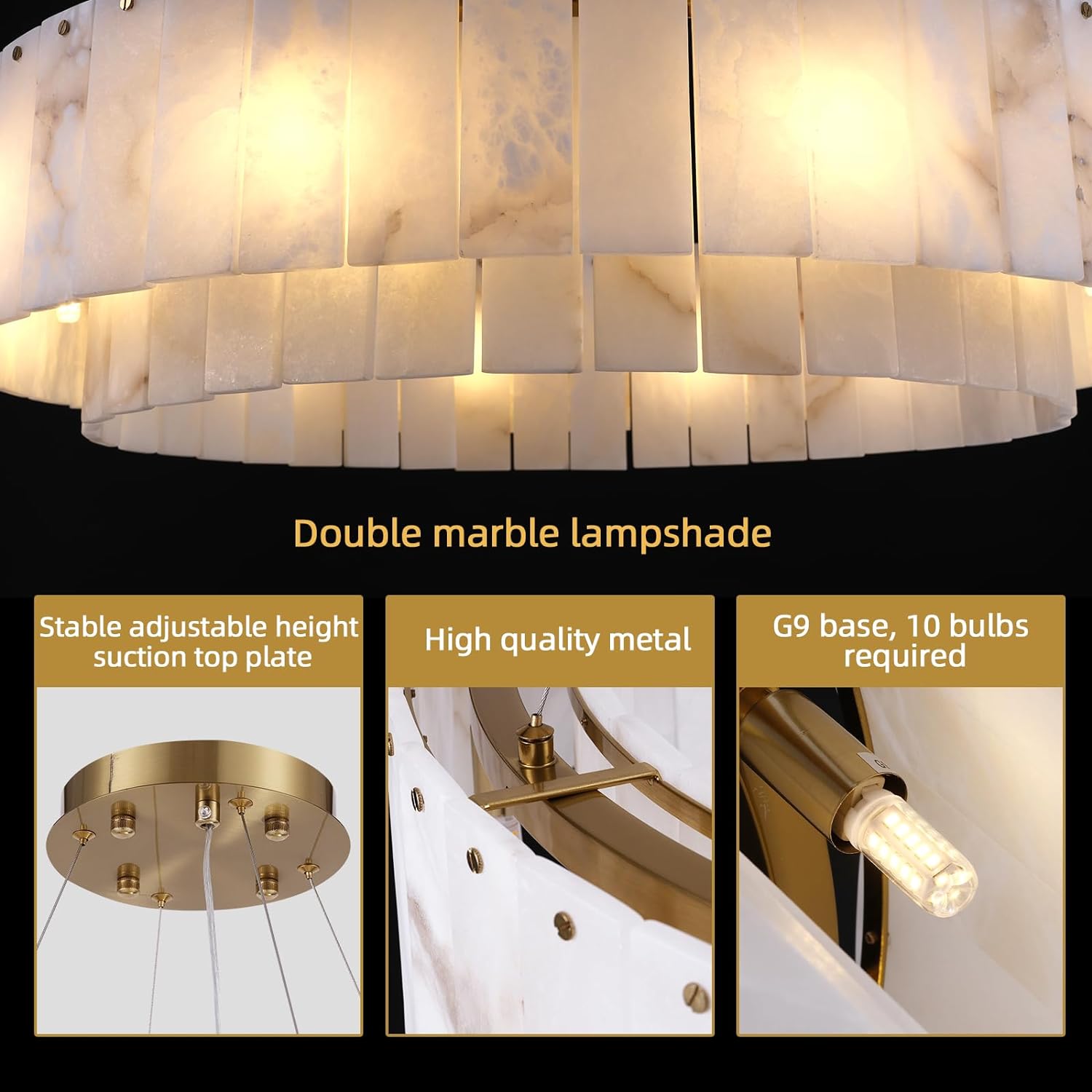 Sawyer Alabaster Round/Rectangle Chandelier-Fullstarlighting
