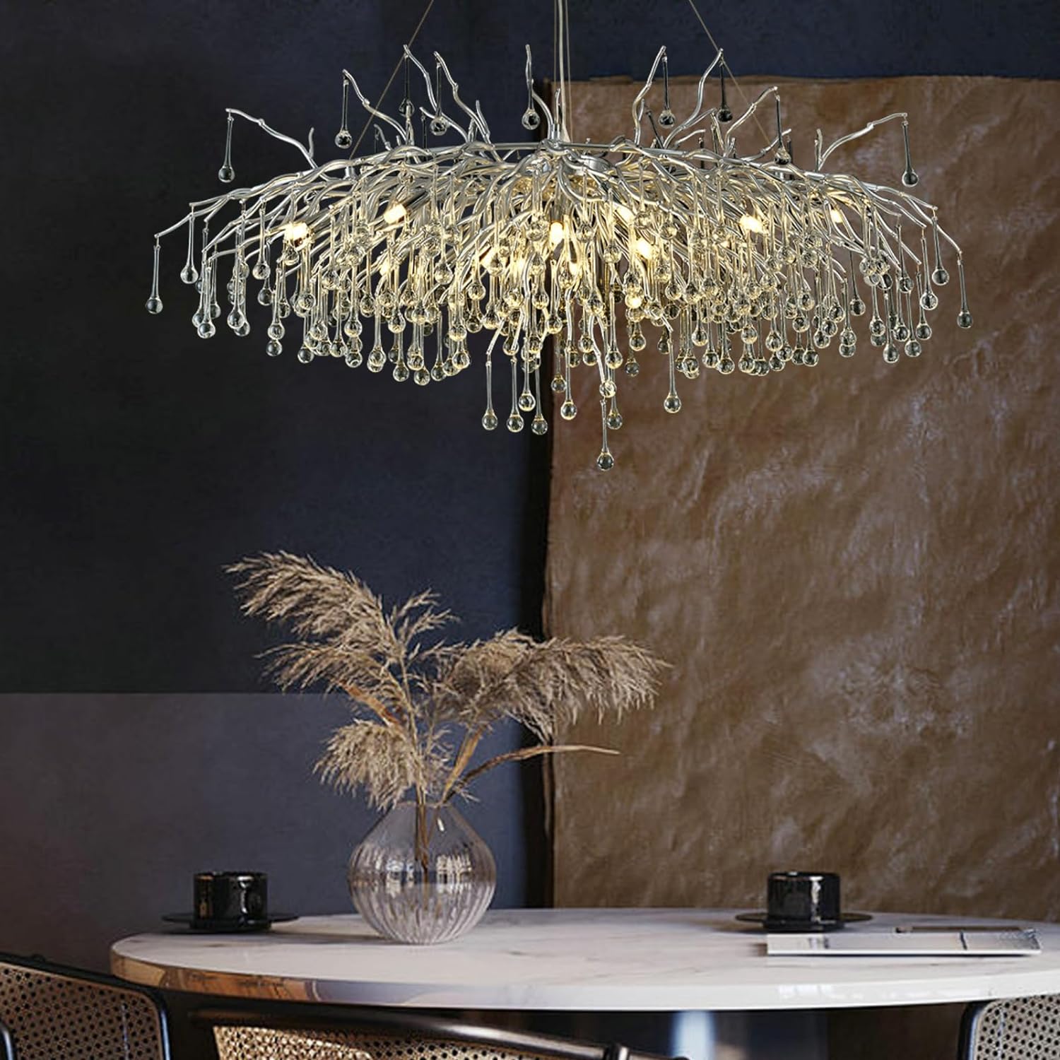 Raindrop Tree Branch Chandelier 23" 47"-Fullstarlighting