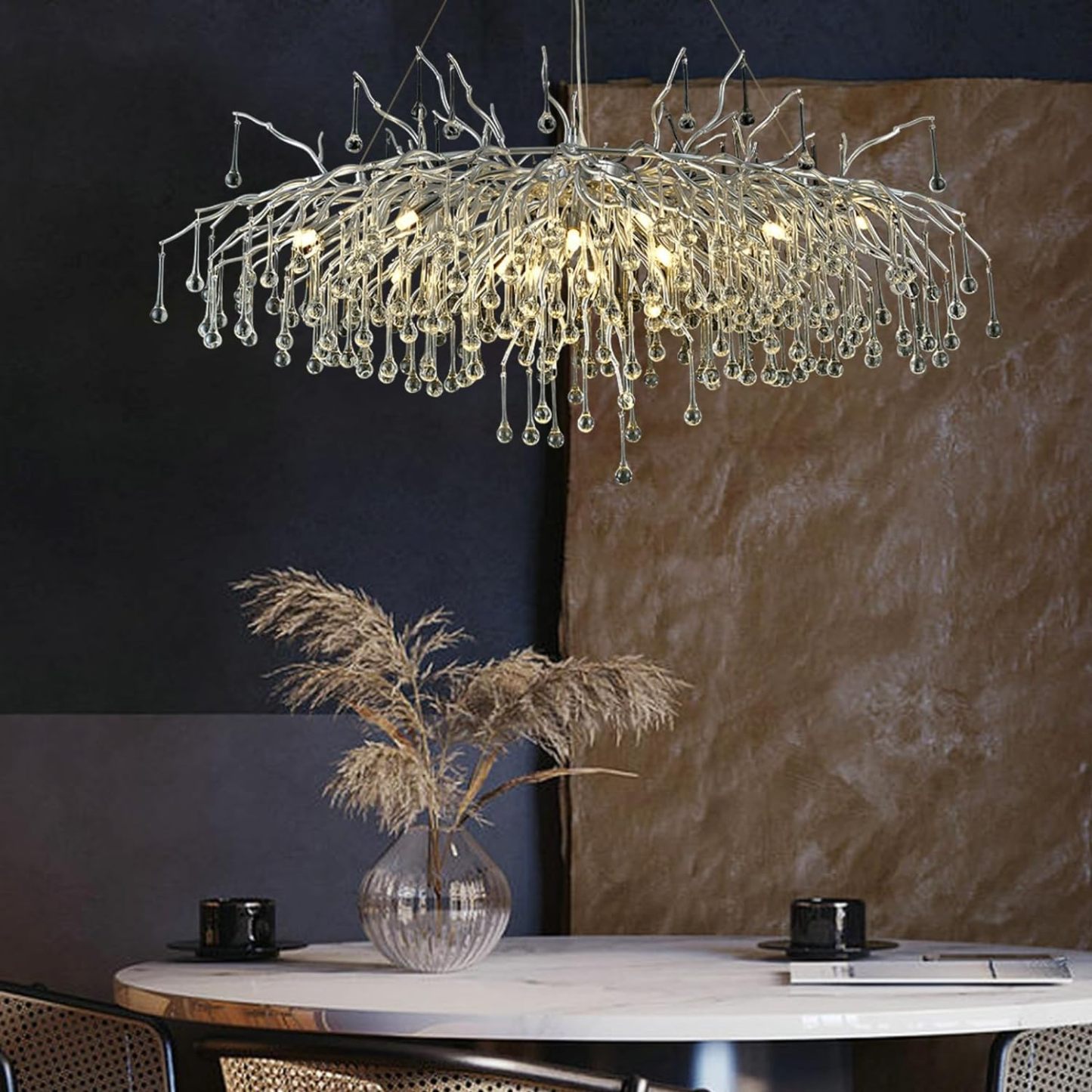 Raindrop Tree Branch Chandelier 23" 47"-Fullstarlighting