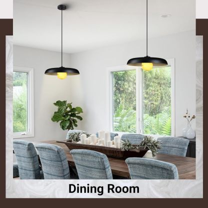 Alabaster Marble Black Lampshade Pendant Lights for All Rooms-Fullstarlighting